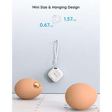 Govee Bluetooth Hygrometer Thermometer, Wireless Thermometer, Mini Humidity Sensor with Notification Alert, Data Storage and Export, 262 Feet Connecting Range, 2 Pack