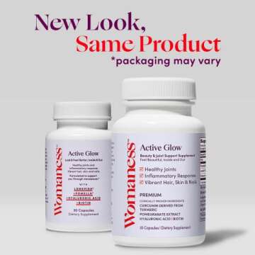 Glow with Womaness Active Hair Skin & Nails Vitamins