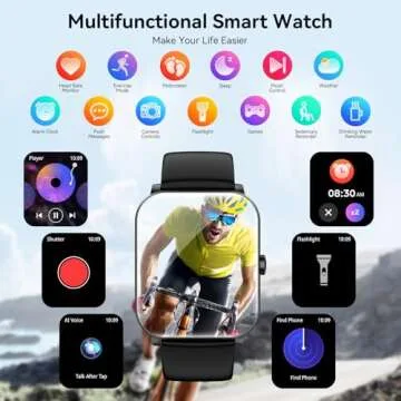 Smart Watch with Health Monitor & Customizable Features