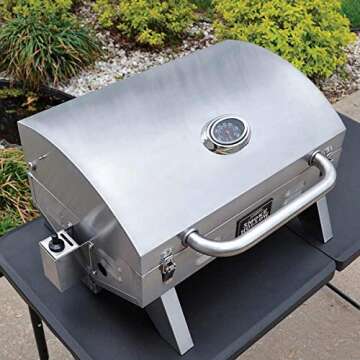 Compact Masterbuilt Propane Tabletop Grill for Easy Outdoor Cooking