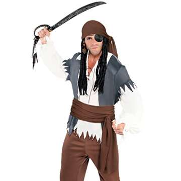 Plus Size Pirate Costume Accessories for Halloween Fun