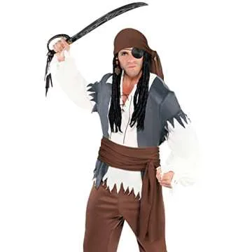 Plus Size Pirate Costume Accessories for Halloween Fun