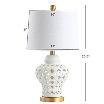 JONATHAN Y 20.5" Ceramic LED Table Lamp for Home Decor