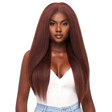 Outre Perfect Hair Line Synthetic 13x6 Faux Scalp Lace Front Wig - KATYA (2 Dark Brown)