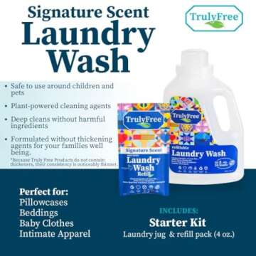 Truly Free Laundry Detergent For Sensative Skin - 100% Natural Detergent