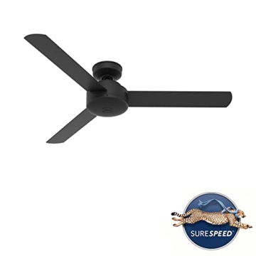Hunter 52" Presto Ceiling Fan Matte Black Modern Design