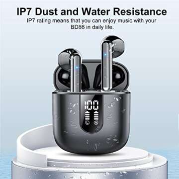 Wireless Earbuds 2024 Bluetooth 5.3 with IPX7 Waterproof