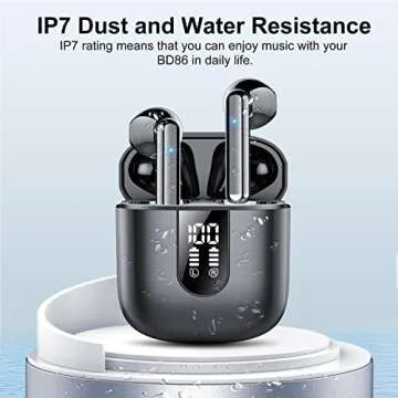Wireless Earbuds 2024 Bluetooth 5.3 with IPX7 Waterproof