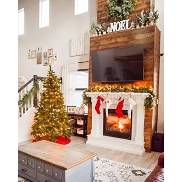 Fesciory Large Cable Knitted Christmas Stockings Set