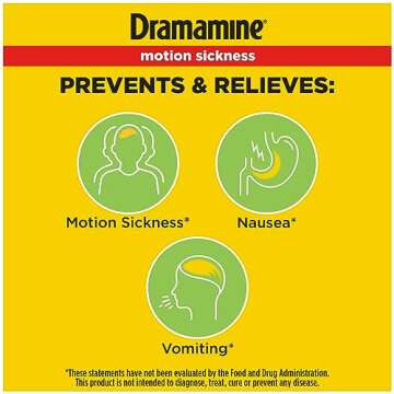 Dramamine Original, Motion Sickness Relief, 36 Count & Non-Drowsy, Motion Sickness Relief, Made with Natural Ginger, 18 Count