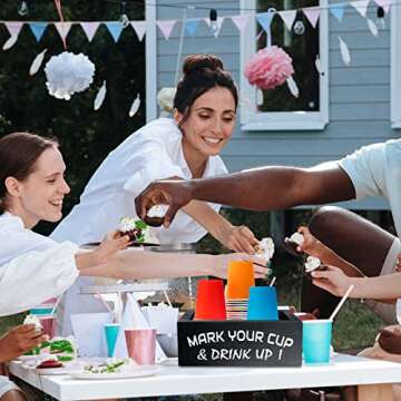 Wood Double Cup Holder for Parties and Weddings