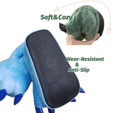 Unisex Soft Animal Paw Claw Slippers Fun Cozy Gift