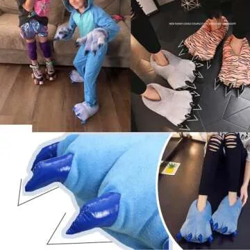 Unisex Soft Animal Paw Claw Slippers Fun Cozy Gift