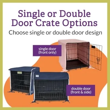 Breathable Dog Crate Cover - Cozy & Non-toxic Dog Crate Solutions