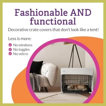Breathable Dog Crate Cover - Cozy & Non-toxic Dog Crate Solutions