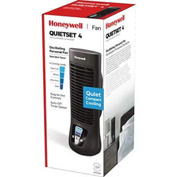 Honeywell QuietSet Personal Table Fan - Oscillating, 4 Settings