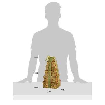 Broadway Basketeers ultimate happy birthday gourmet gift tower