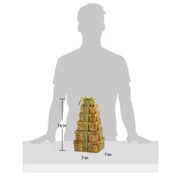 Broadway Basketeers ultimate happy birthday gourmet gift tower