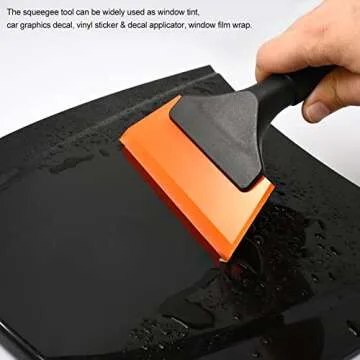 EHDIS 5 Inch Window Squeegee for Cars and Home Cleaning