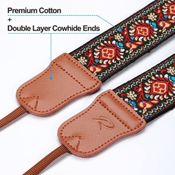 Padwa Vintage Embroidered Camera Strap - Adjustable & Durable