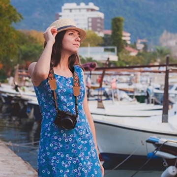 Padwa Vintage Embroidered Camera Strap - Adjustable & Durable