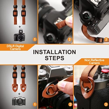 Padwa Vintage Embroidered Camera Strap - Adjustable & Durable