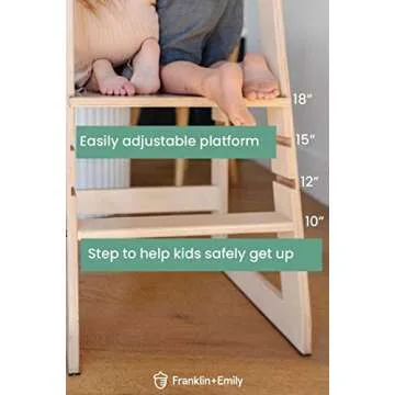 Franklin + Emily Wooden Toddler Tower - Safety Step Stool