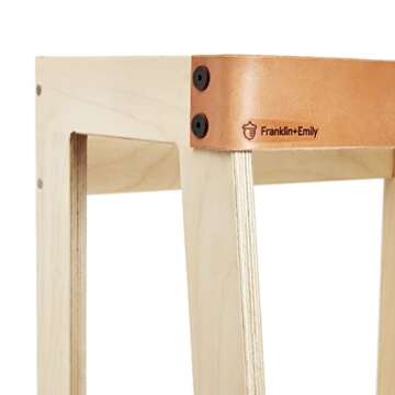 Franklin + Emily Wooden Toddler Tower - Safety Step Stool