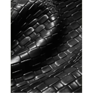 Woven Pattern Hobo Bags for Women Soft PU Leather Slouchy Bag Large Capacity Woven Leather Handbag Knotted Handle Slouchy Tote Purses