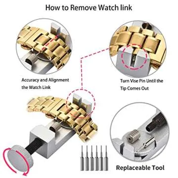 EasyTime Watch Link Removal Kit for DIY Watch Repairs