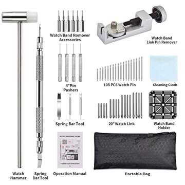 EasyTime Watch Link Removal Kit for DIY Watch Repairs