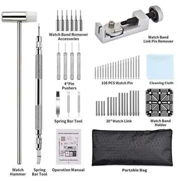 EasyTime Watch Link Removal Kit for DIY Watch Repairs