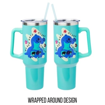 Lilo and Stitch 40oz Stainless Steel Tumbler with Straw