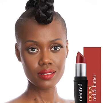 Velvet Red Matte Lipstick, Red and Butter, Vegan, Paraben-Free, Cruelty-Free - Mented Cosmetics