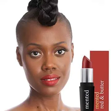 Velvet Red Matte Lipstick, Red and Butter, Vegan, Paraben-Free, Cruelty-Free - Mented Cosmetics