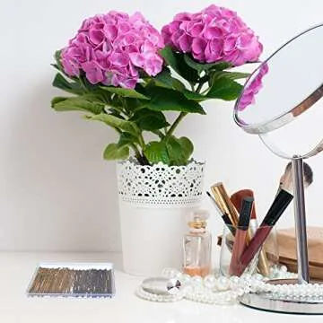 Hicarer 200 Pieces Multicolor Bobby Pins 4 Colors Hair Pins Assorted Colors Hair Clips with Clear Boxes for Women