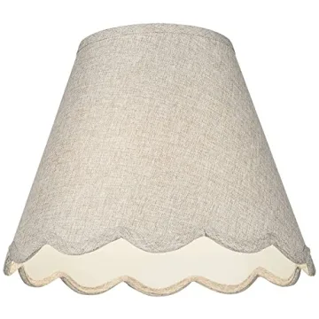 Springcrest Scallop Bottom Lamp Shade 6x12x9.5 for Home Decor