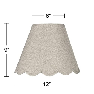 Springcrest Scallop Bottom Lamp Shade 6x12x9.5 for Home Decor