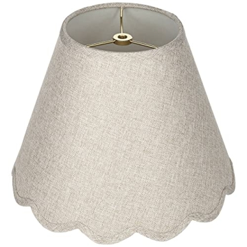 Springcrest Scallop Bottom Lamp Shade 6x12x9.5 for Home Decor