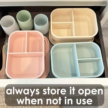 Ali+Oli Silicone Bento Box - BPA-Free for Kids and Adults