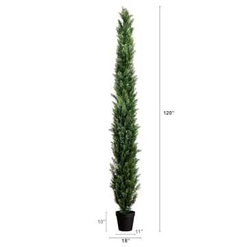 Stunning 10ft Artificial Cedar Pine Tree for Home & Garden Décor