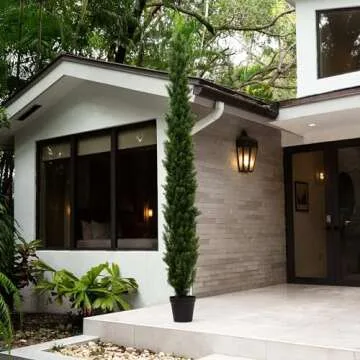 Nearly Natural 10ft Cedar Pine Tree - Elegant Floor Decor