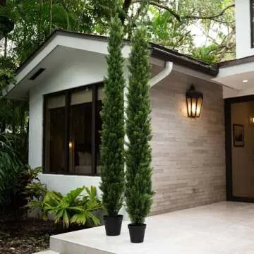 Nearly Natural 10ft Cedar Pine Tree - Elegant Floor Decor