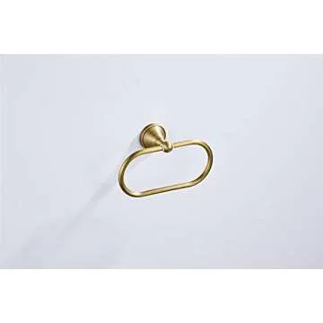 Stylish Flybath Oval Towel Ring – Durable Brass Hand Towel Holder for Bathroom & Kitchen