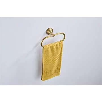 Flybath Brushed Bronze Towel Ring for Bathroom & Kitchen