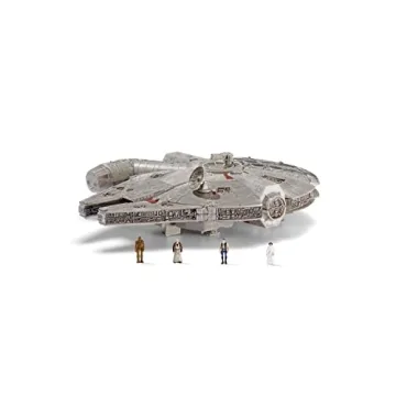 STAR WARS Micro Galaxy Squadron Assault Class Millennium Falcon - 7-Inch Vehicle with 1-Inch Han Sol...