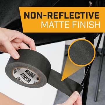 Lockport Gaffers Tape - Strong Adhesion, No Residue, 3 Pack