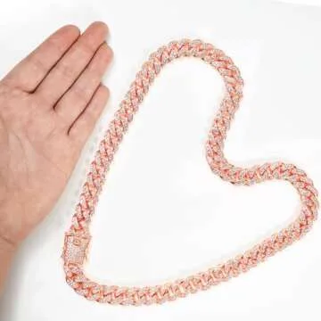 Elegant Rosegold Dog Chain Collar for Fashionable Pets