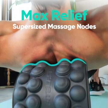 FitBeast Back Stretcher, Back Cracker & Back Roller, Back Pain Relief Product, Yoga Wheel, Foam Roll...