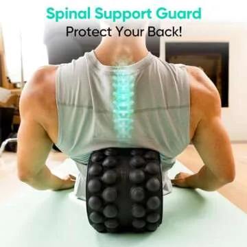 FitBeast Back Stretcher, Back Cracker & Back Roller, Back Pain Relief Product, Yoga Wheel, Foam Roller for Back, Back Stretching & Back Cracking Device, Back Popper (6''+9''+12'', Black)